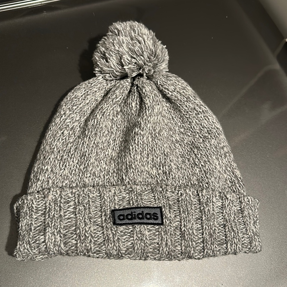 Gray adidas men beanie